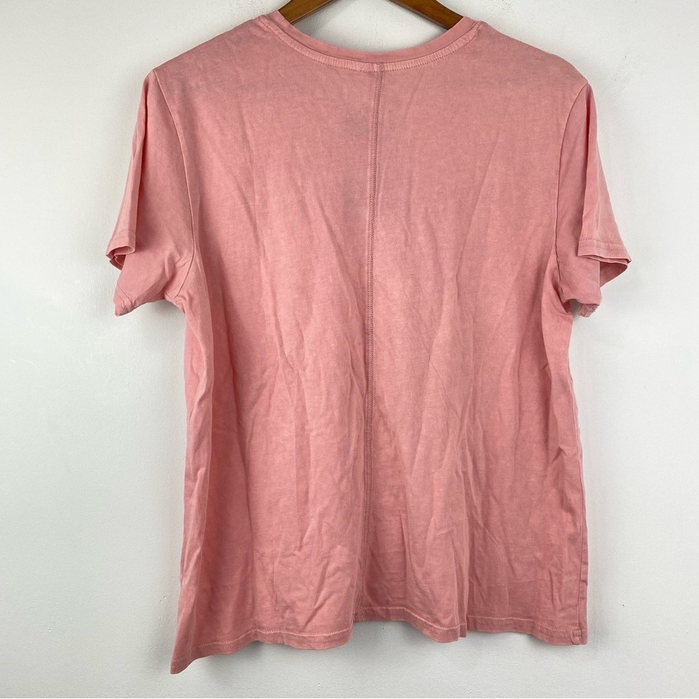 Washed Pink Short-Sleeve Crewneck Tee